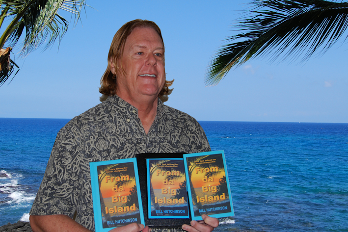 Bill writing at the Royal Kona